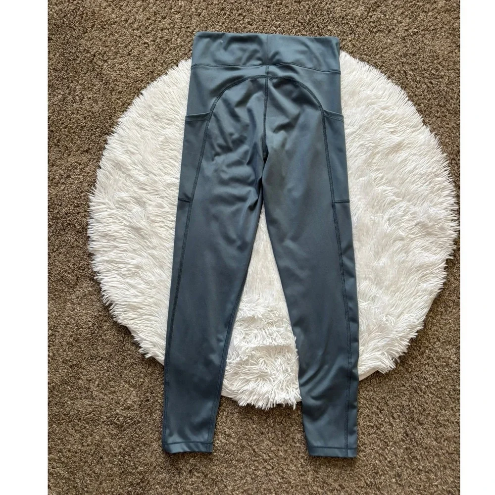 Aeropostale Womens High Waisted Leggings Athleisure Active Pockets Womens Medium